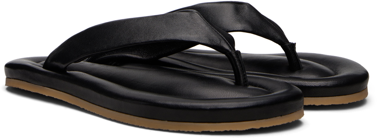 BY FAR Black Dasha 2.0 Flip-Flops
