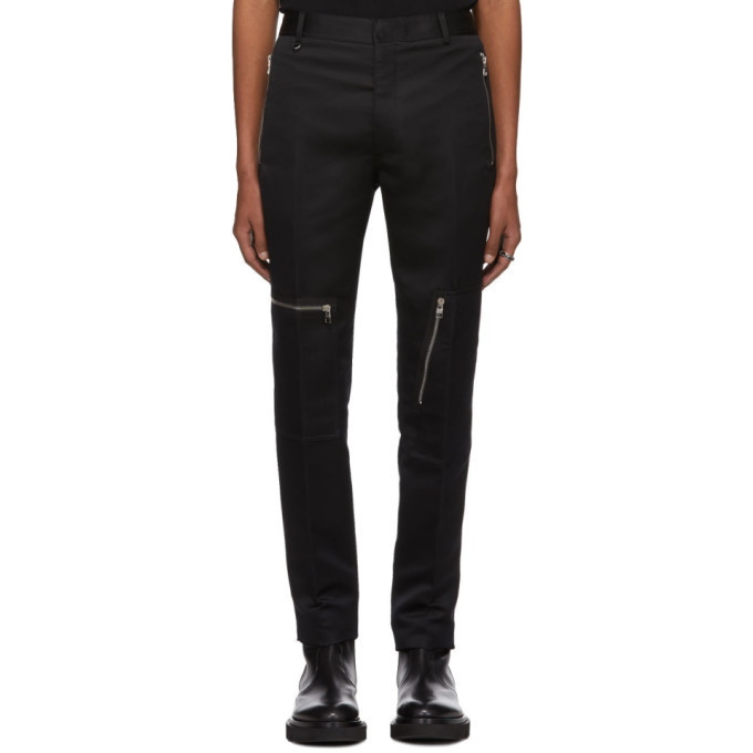 Photo: Alexander McQueen Black Techno Twill Trousers