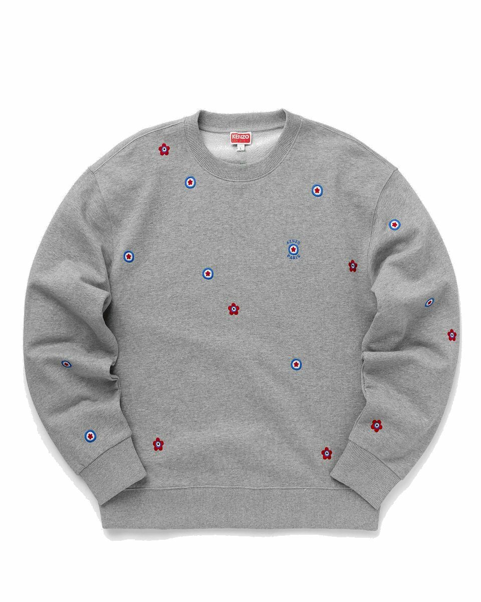 Photo: Kenzo Target Classic Sweater Grey - Mens - Sweatshirts