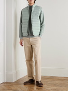 Peter Millar - Winsome Hybrid Quilted Striped Shell and Piqué Gilet - Green