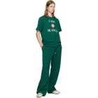 Casablanca Green Diamond Logo Short Sleeve T‑shirt