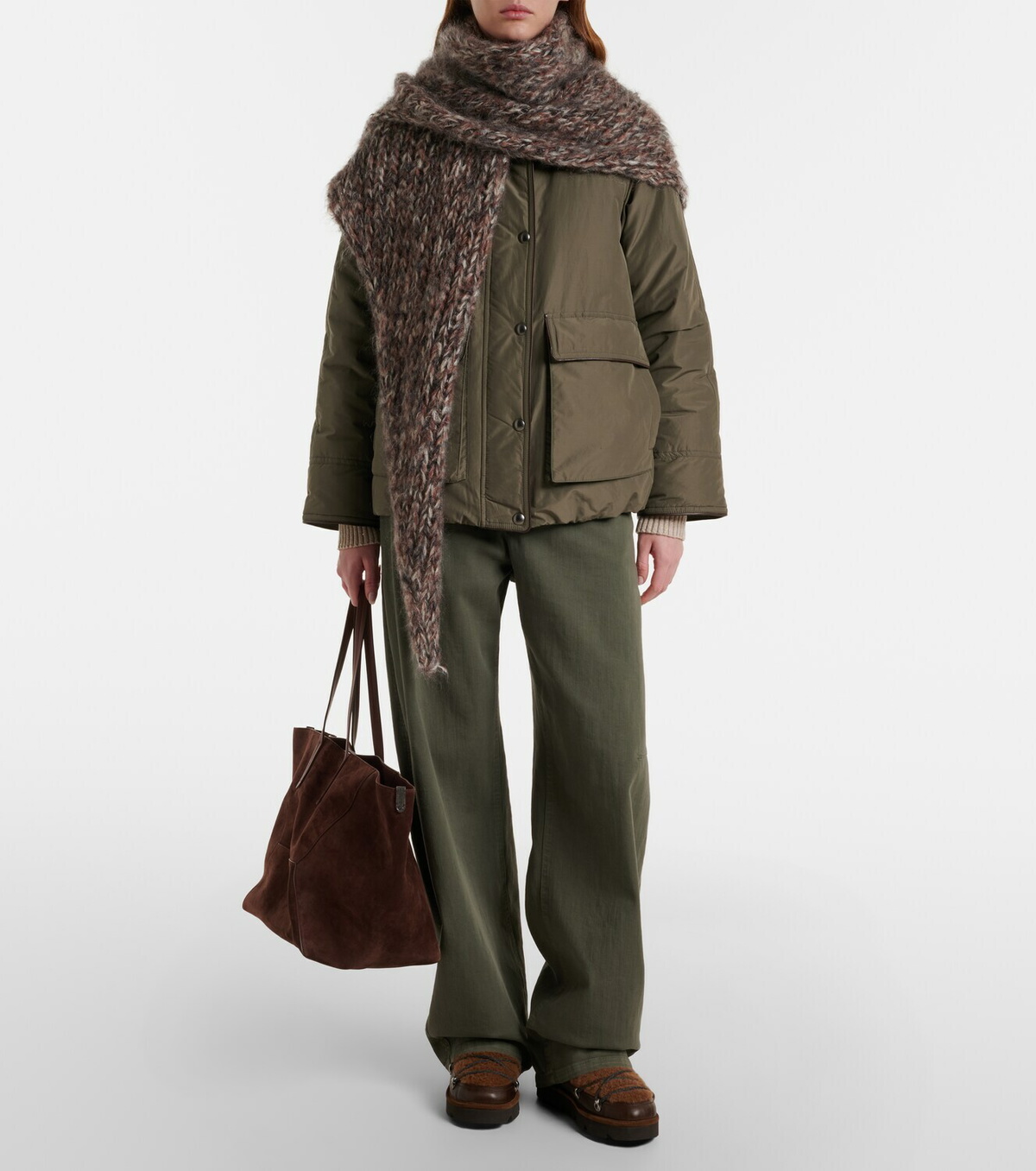 Brunello Cucinelli Mohair-blend poncho