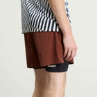 Bandit Men's Vento™ Mens 2-in-1 Short in Coffee Bean/Black