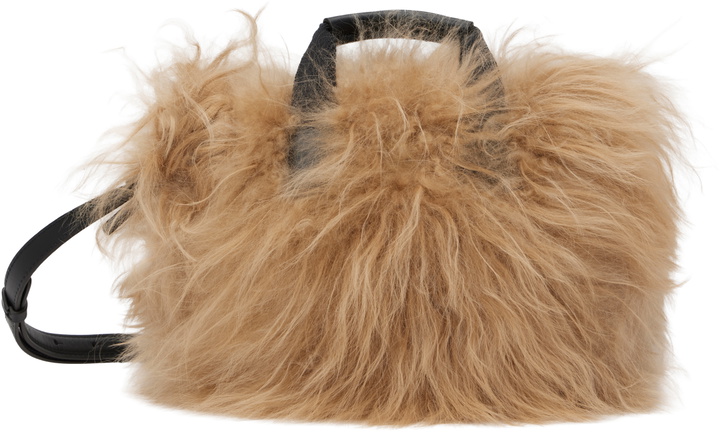 Photo: Moncler Beige Micro Caradoc Shearling Bag