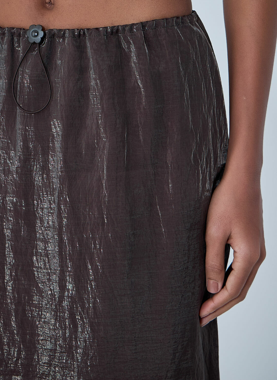 Cecilie Bahnsen Embroidered Sheer Overlay Skirt