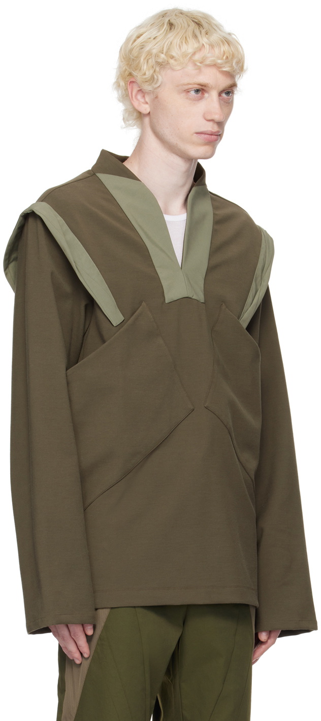 Uncertain Factor Khaki Nose Tackle Sweatshirt