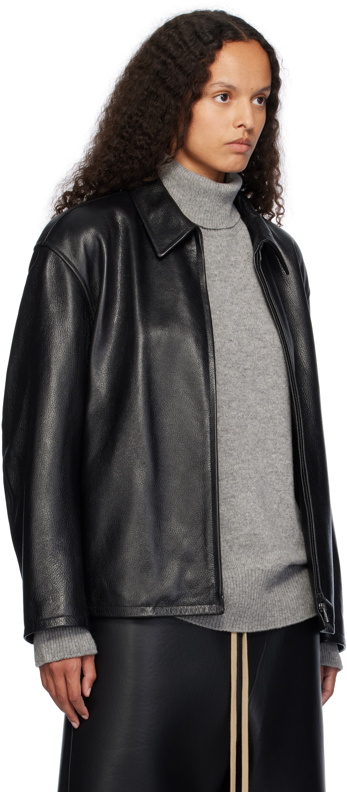 Fear of God Black Rider Leather Jacket Fear Of God