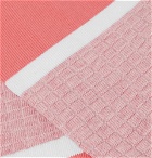 N/A - Colour-Block Stretch Cotton-Blend Socks - Men - Pink
