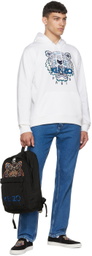 Kenzo Black Canvas Kampus Tiger Backpack