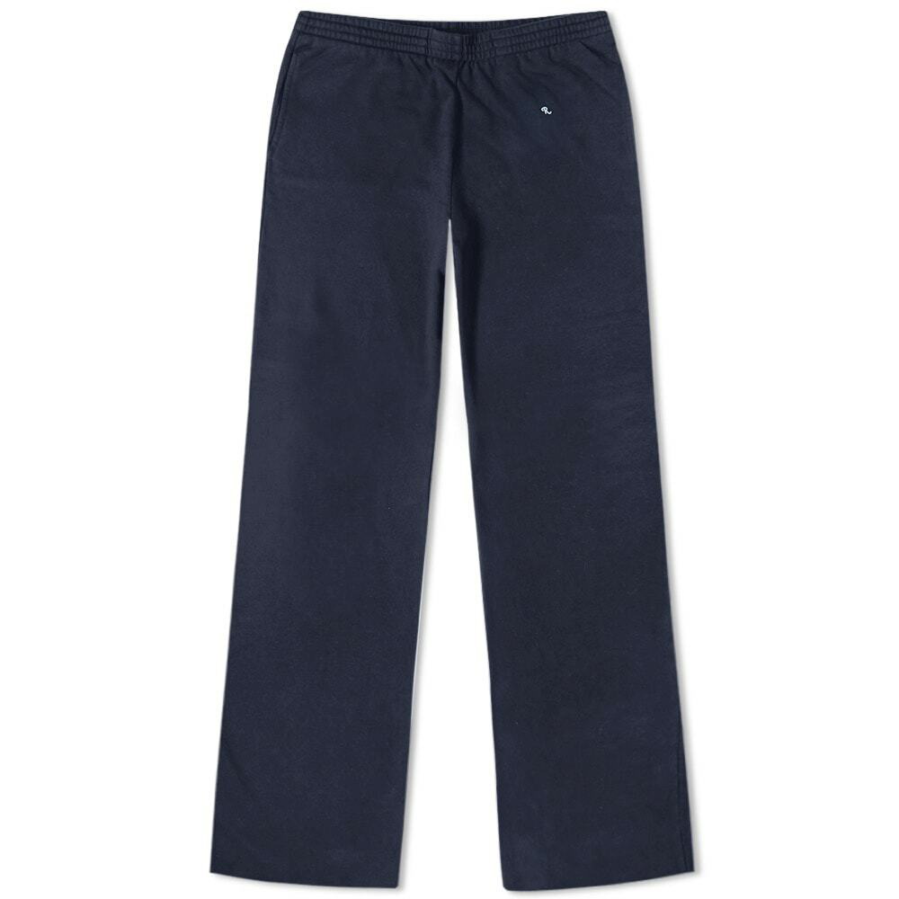 Photo: Raf Simons Women's Jogging Pants With R Embroidery And Leather Patch in Dark Navy
