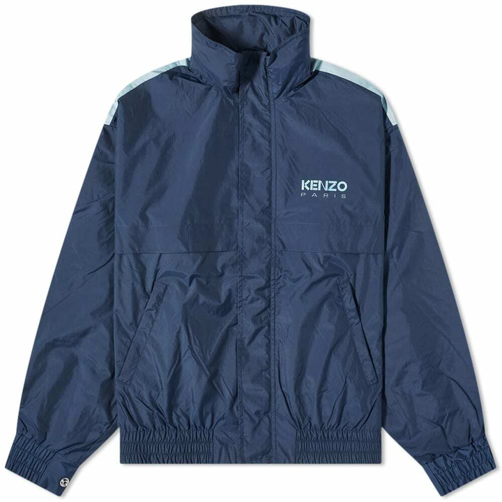 Photo: Kenzo Paris Men's Kenzo Back Logo Windbreaker in Midnight Blue