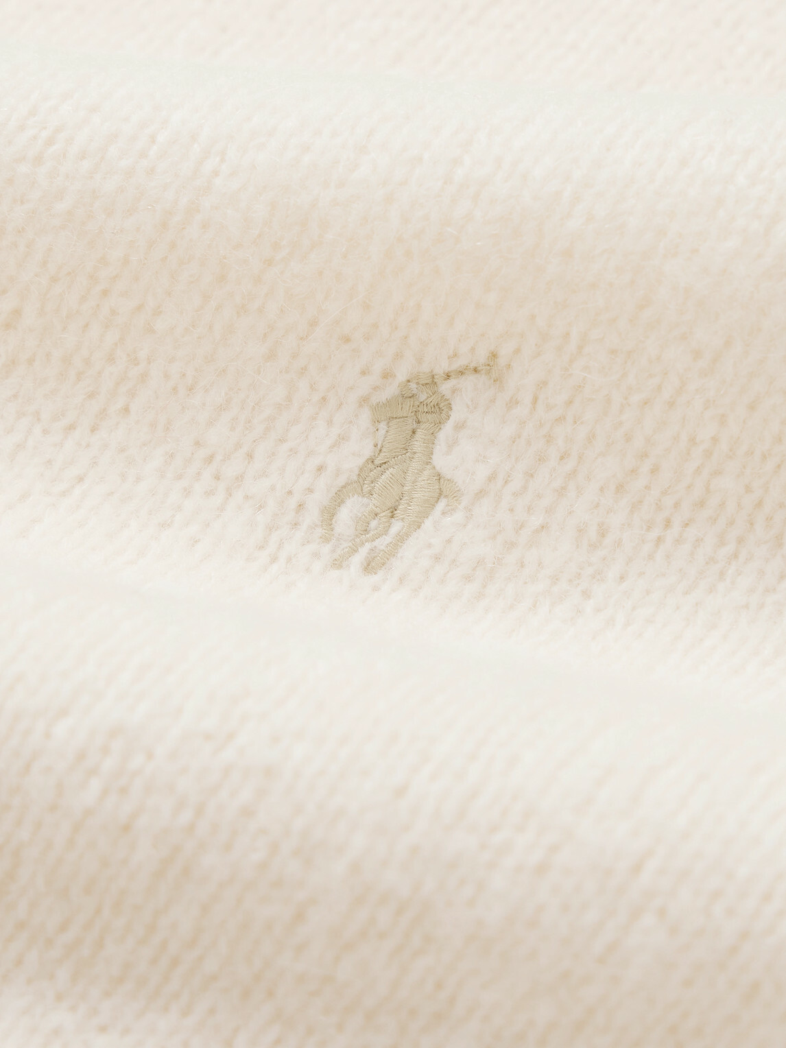 Polo Ralph Lauren - Logo-Embroidered Wool-Blend Sweater - Neutrals