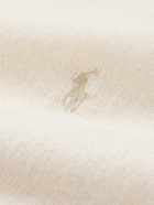 Polo Ralph Lauren - Logo-Embroidered Wool-Blend Sweater - Neutrals