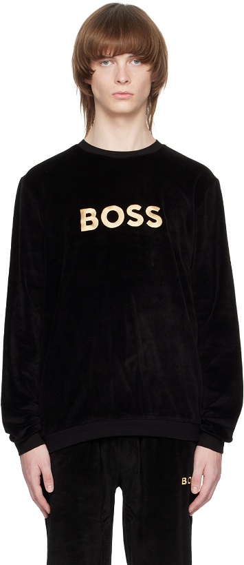 Photo: BOSS Black Embroidered Sweatshirt