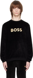 BOSS Black Embroidered Sweatshirt