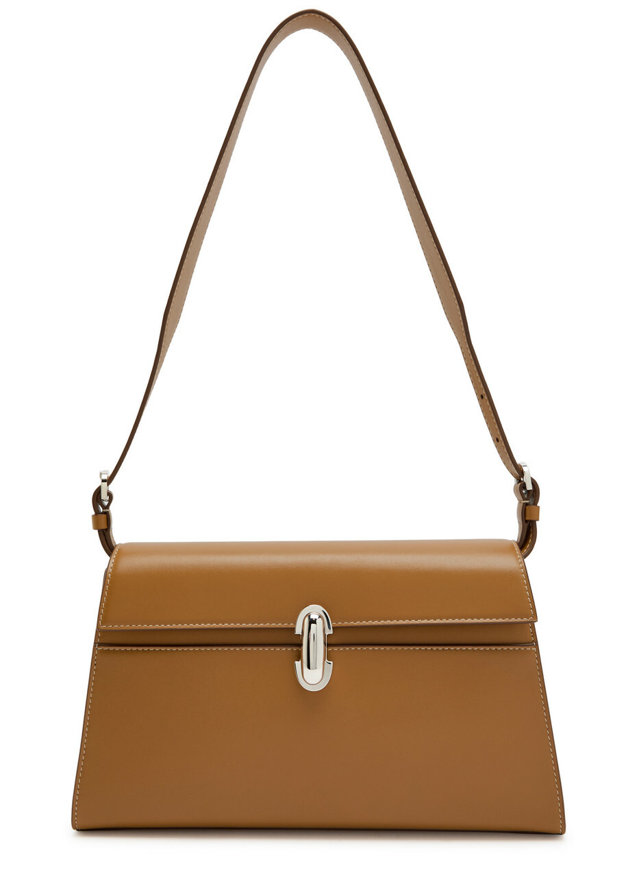 Savette Symmetry Leather Shoulder bag - Orange - One Size