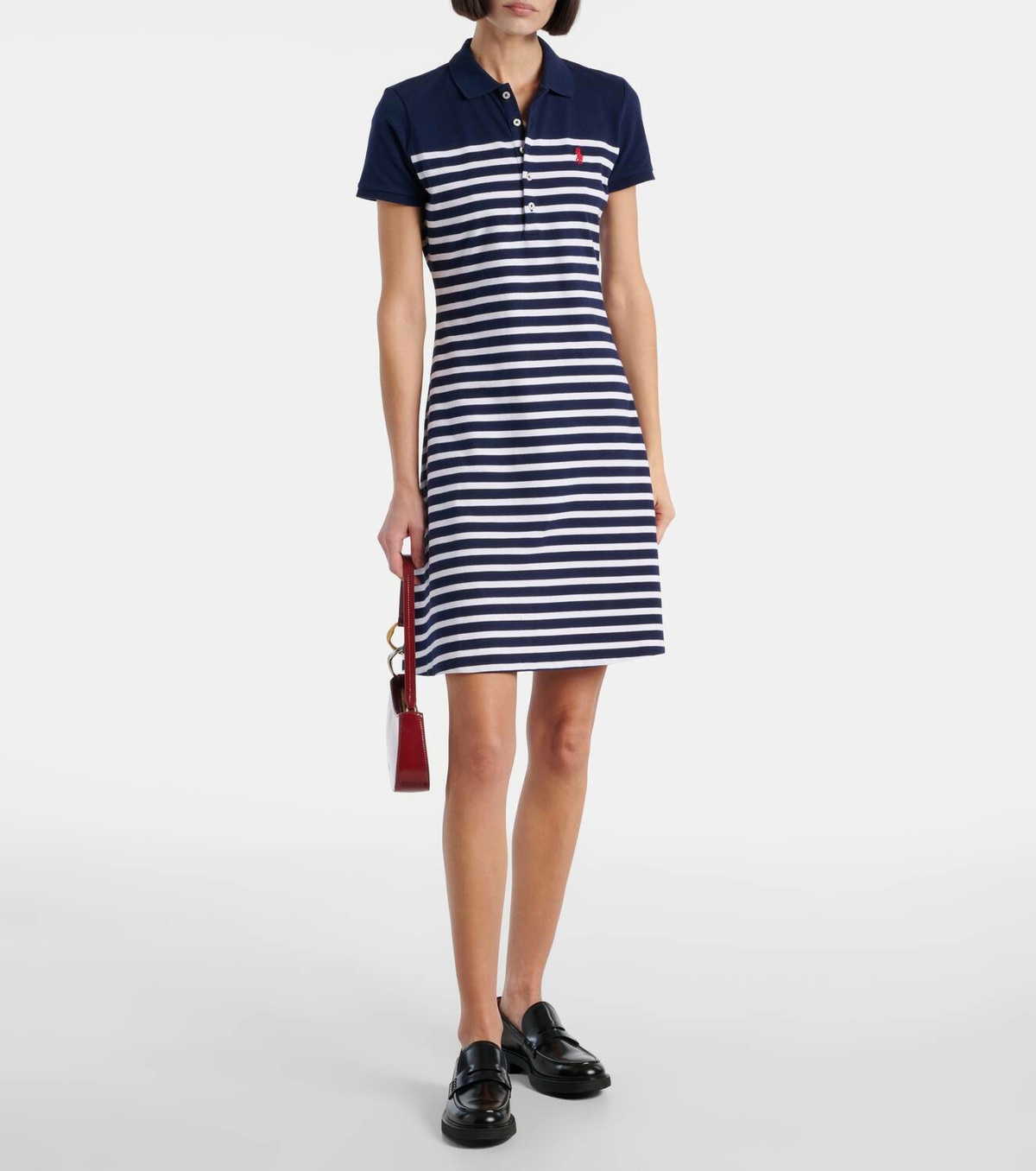 Polo Ralph Lauren Striped cotton-blend polo dress