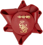 Ernest W. Baker Red Present Brooch