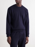 Slowear - Zanone Cotton and Cashmere-Blend Jersey Sweatshirt - Blue
