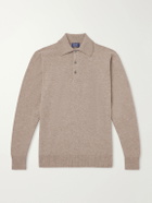William Lockie - Wool Polo Sweater - Neutrals