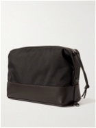 Belstaff - Jacob Logo-Appliquéd Leather-Trimmed Nylon Wash Bag