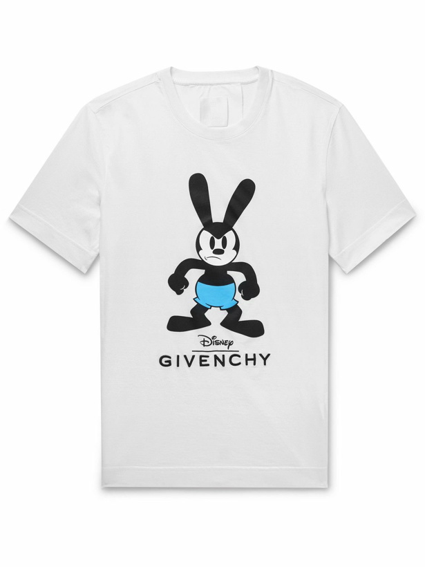 Photo: Givenchy - Disney Logo-Print Cotton-Jersey T-Shirt - White