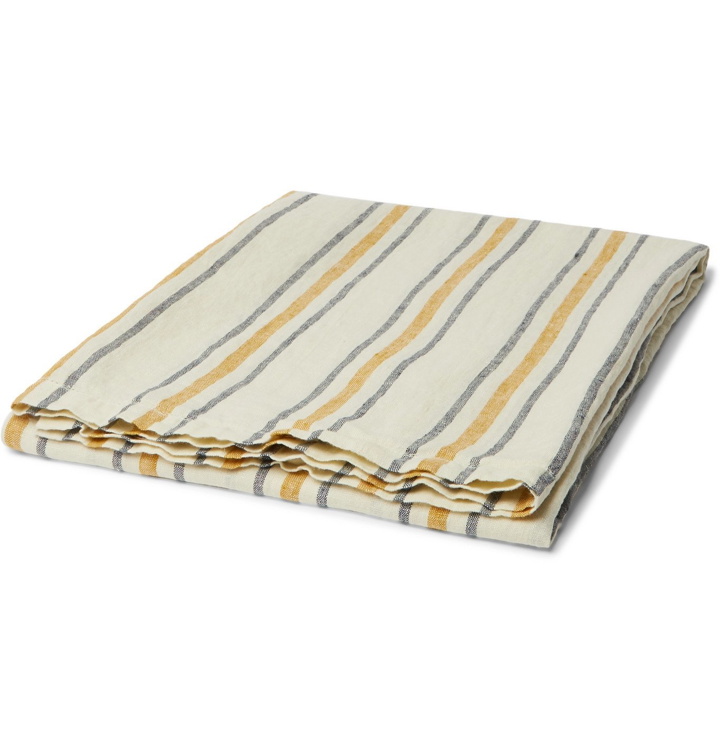 Photo: Frescobol Carioca - Striped Linen Towel - Yellow
