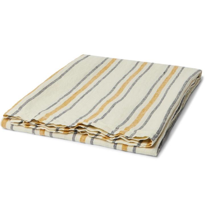 Photo: Frescobol Carioca - Striped Linen Towel - Yellow