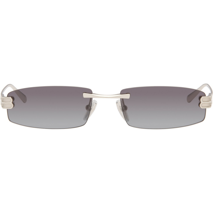Photo: Balenciaga Silver 'Gossip Everyday' Sunglasses