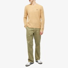 Polo Ralph Lauren Men's Wool Cashmere Crew Knit in Camel Melange