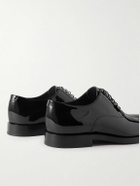 Brunello Cucinelli - Patent-Leather Oxford Shoes - Black