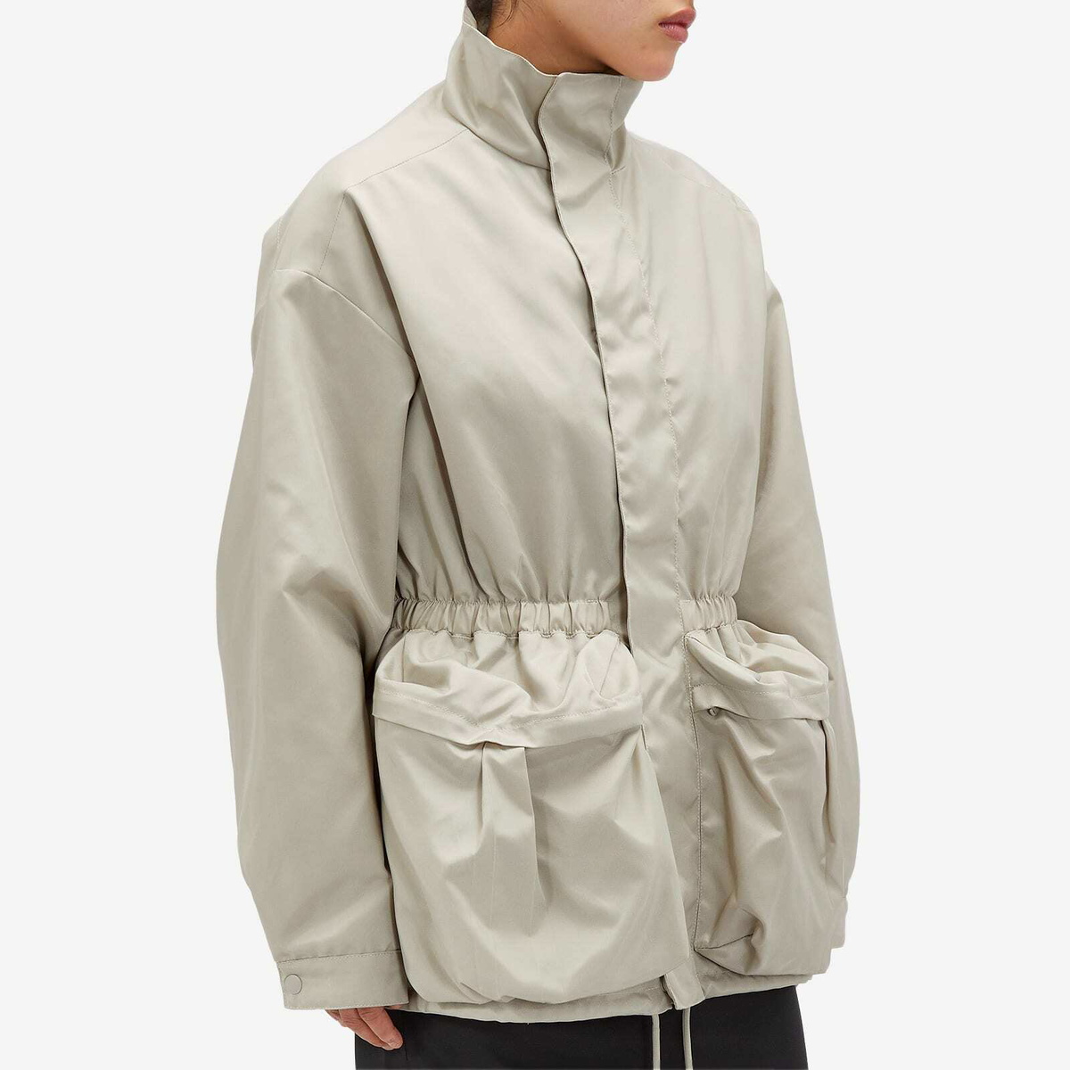 WARDROBE.NYC Women's Parka Jacket in Cement