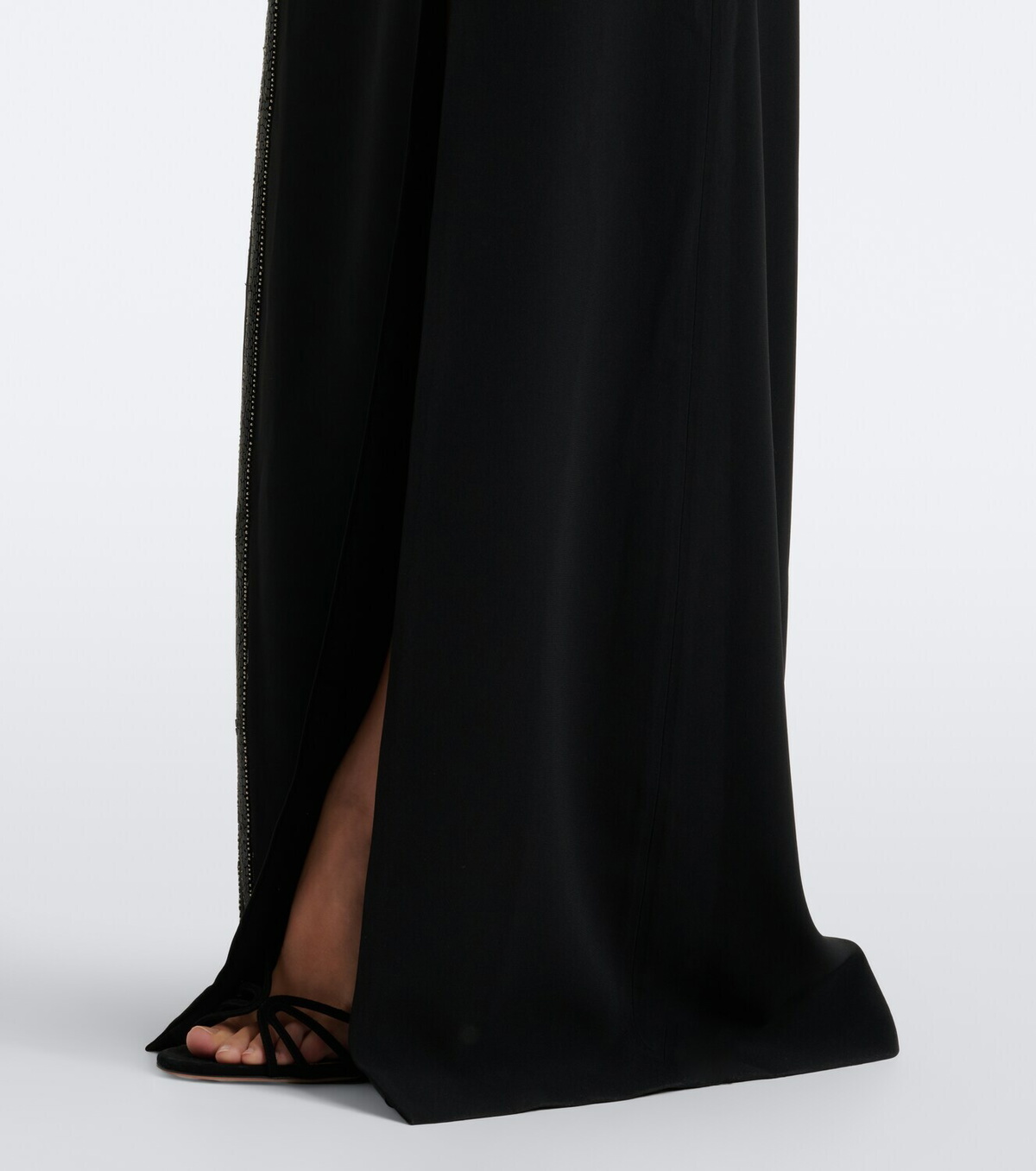 Costarellos Terrin embellished crêpe gown