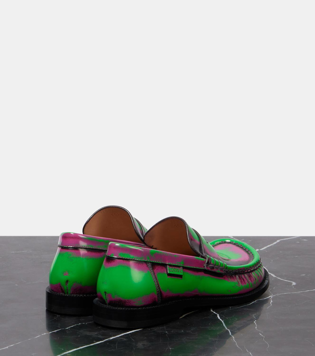 Loewe Campo leather loafers