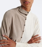 Jacquemus Paneled silk-blend sweater
