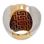 Versace Gold and Silver Palazzo Dia Ring