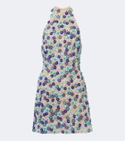Là Fuori Arbor beaded open-back minidress