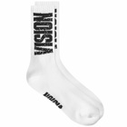 Vision Streetwear Men's OG Logo Sock in White