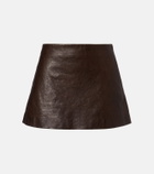 Balenciaga Leather miniskirt