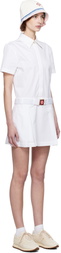 Casablanca White Pleated Cotton Tennis Minidress