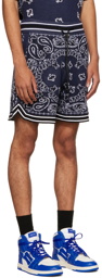 AMIRI Navy Bandana Shorts