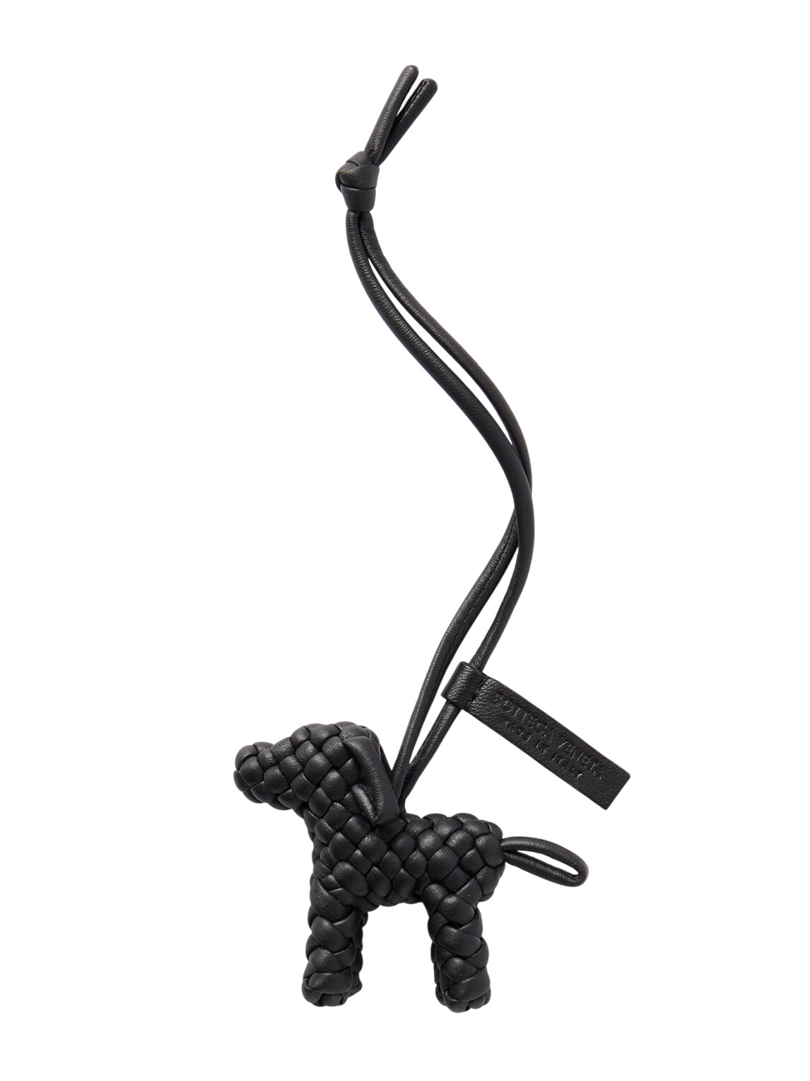 Bottega Veneta ブラックレザーチャーム Bottega Veneta - Intrecciato Leather Bag Charm Bottega Veneta