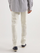 Ralph Lauren Purple label - Straight-Leg Linen Trousers - White