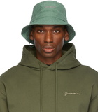 Jacquemus Green La Montagne 'Le Bob Gadjo' Bucket Hat