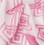 Massimo Alba - Printed Cotton Pocket Square - Pink