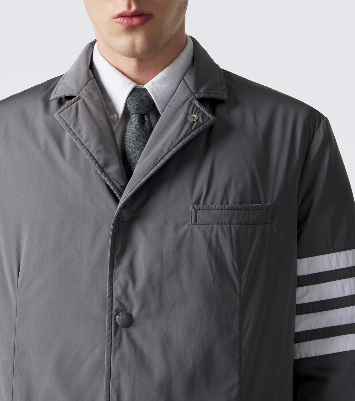 Thom Browne 4-Bar technical down jacket