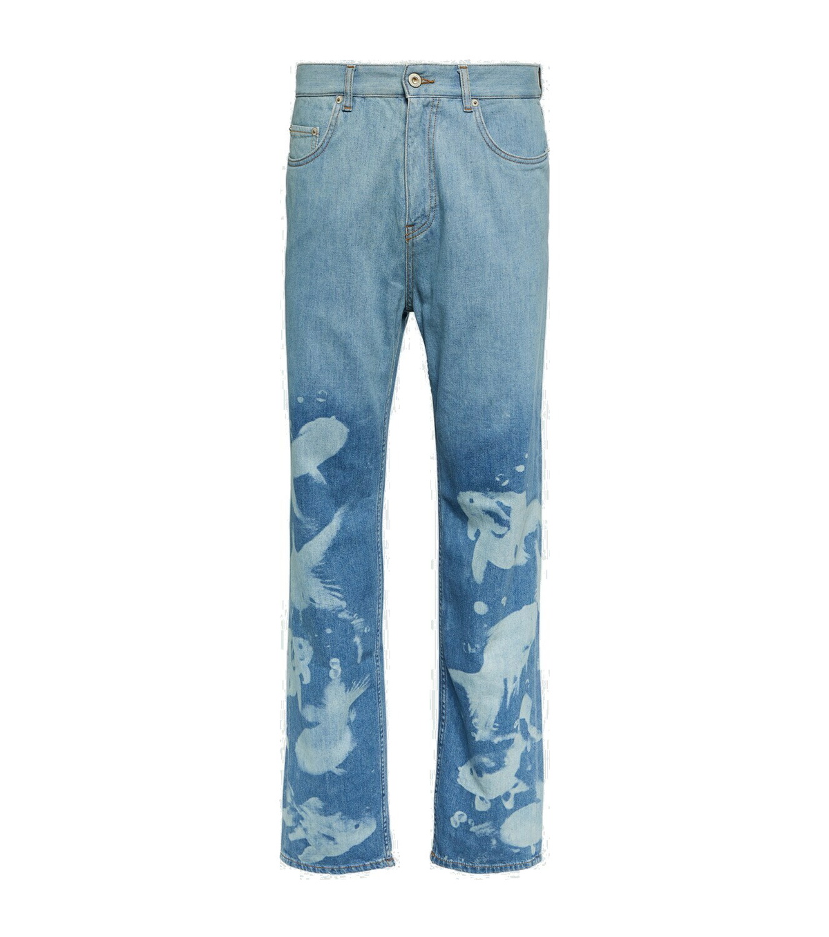 送料関税込【LOEWE】Paula's Ibiza barrel-leg jeans LOEWE + Paula's Ibiza paneled mid-rise barrel-leg jeans