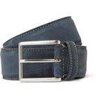 Anderson's - 4cm Grey Nubuck Belt - Gray