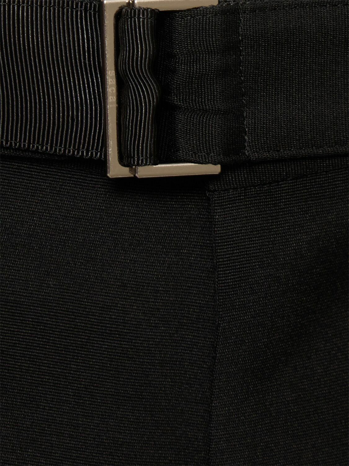 SACAI Double-faced Silk & Cotton Shorts Sacai