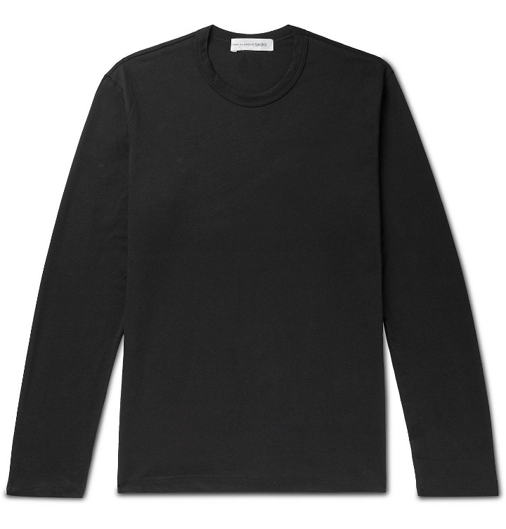 Photo: Comme des Garçons SHIRT - Logo-Print Cotton-Jersey T-Shirt - Black